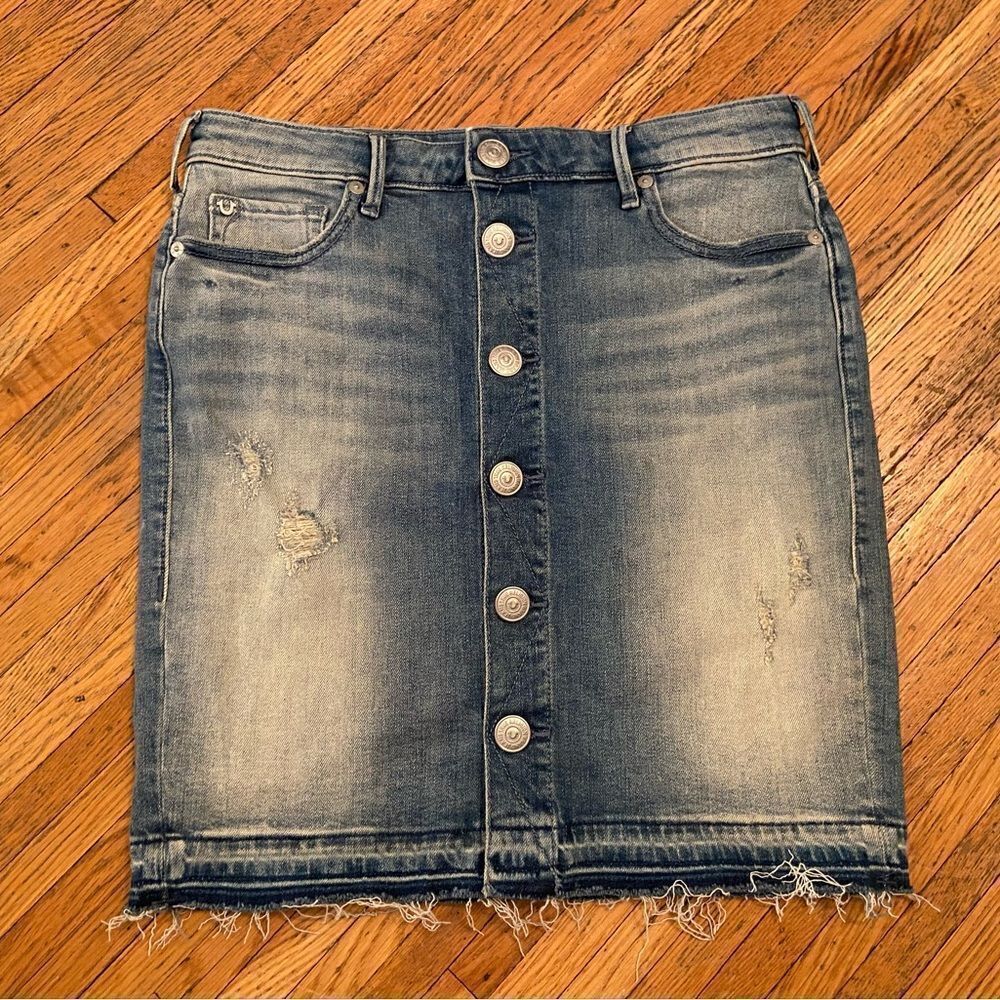 True Religion denim Claire Pencil Skirt